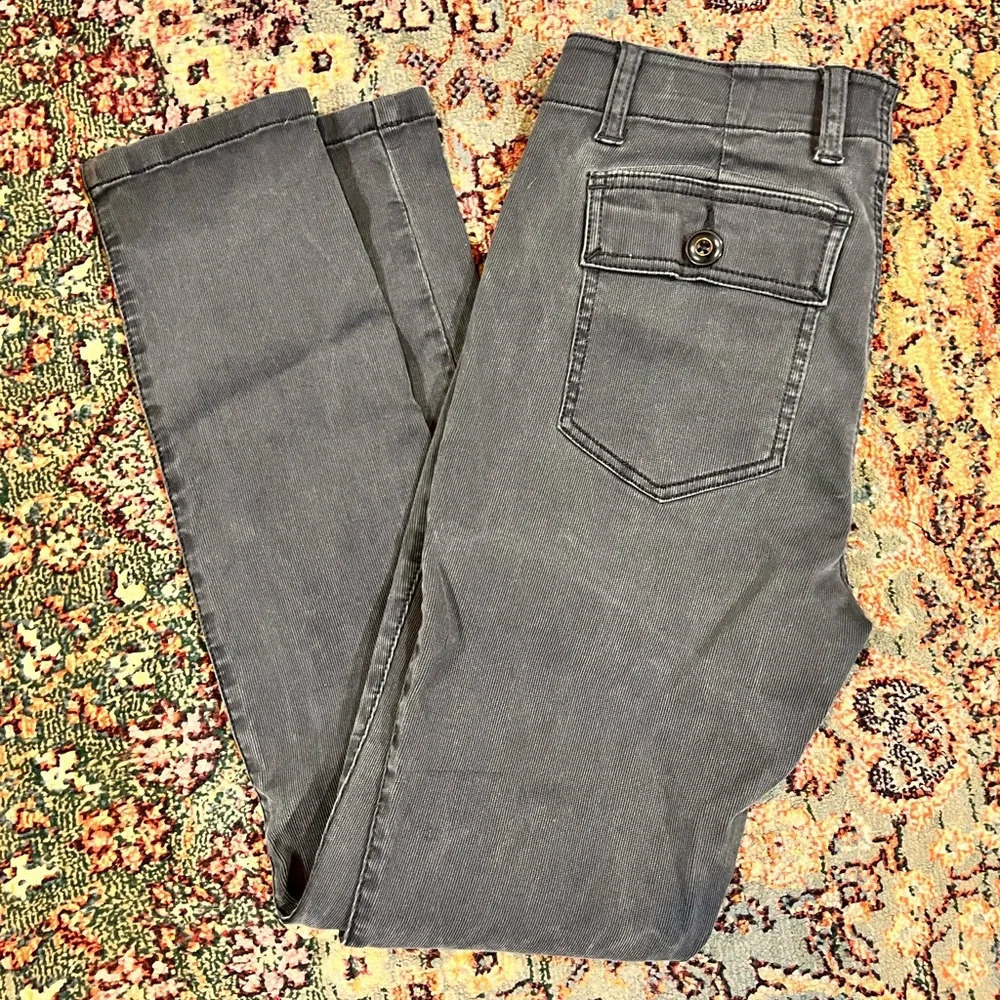 FINAL PRICE Cabi The Quest Pants Ribbed Gray Skinny Ankle